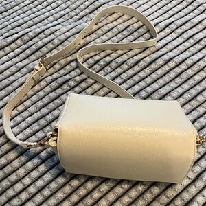 Anthropologie Cream Crossbody Bag